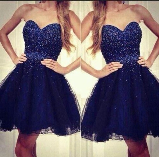 navy blue short dresses for wedding