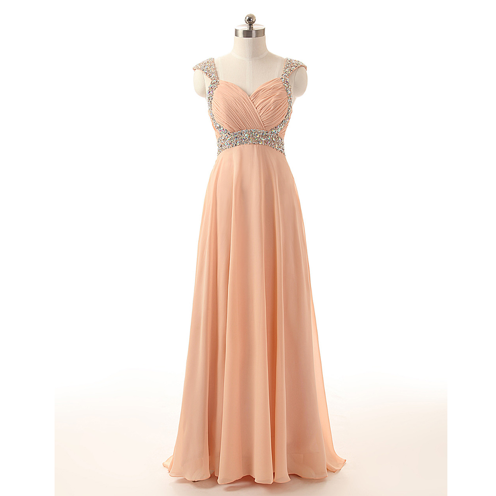 Customs Made Evening Dresses Beading Evening Dress Formal Evening Dress Backless Prom Dress